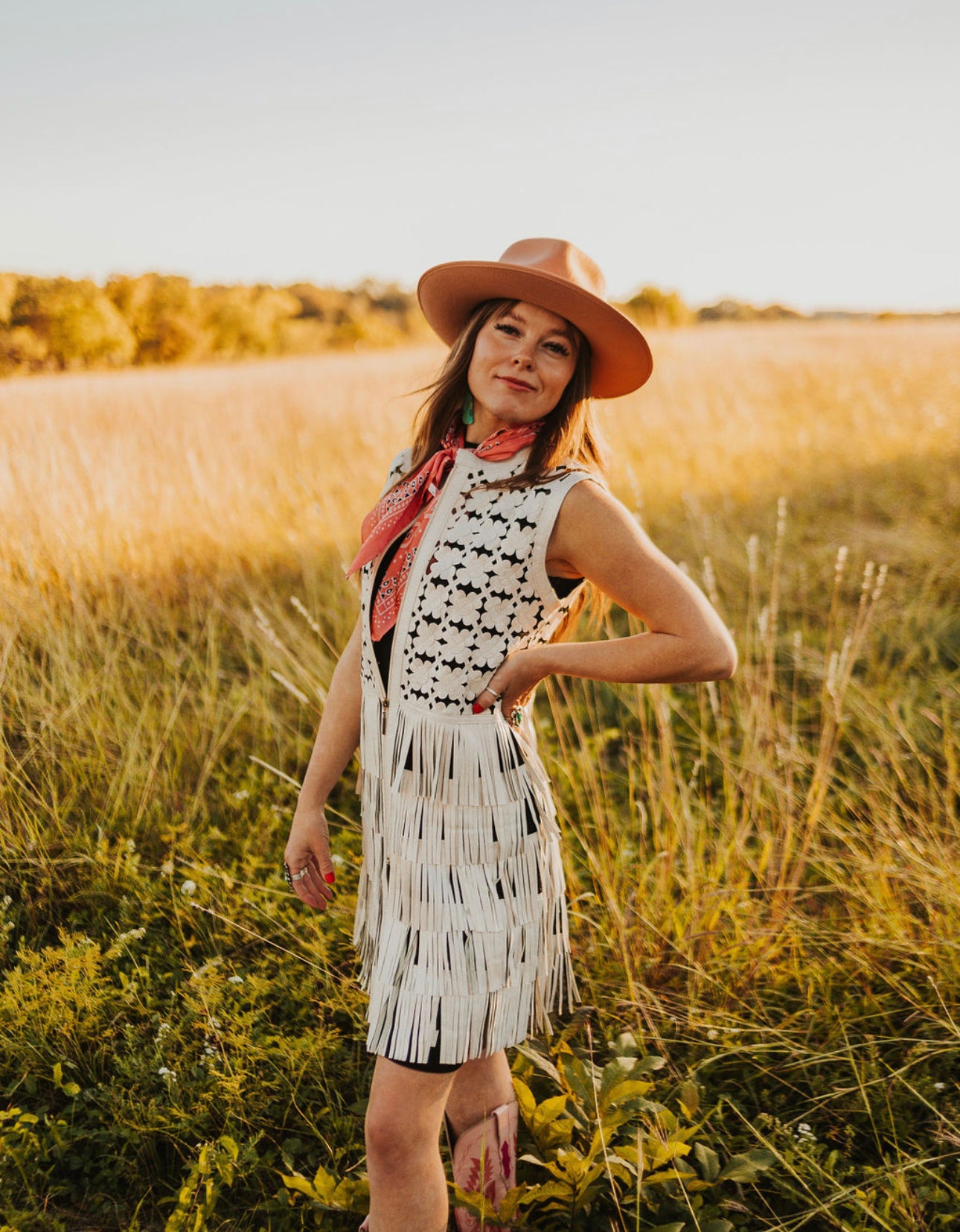 Daisy Fringe Vest – Dakota West Leather