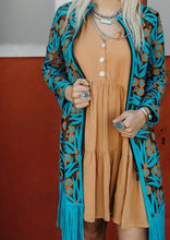 Load image into Gallery viewer, Maria Fringe Mid length Duster