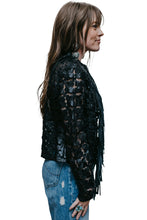 Load image into Gallery viewer, Cropped Daisy Fringe Jacket