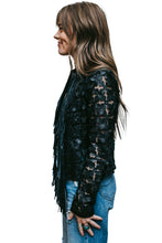 Load image into Gallery viewer, Cropped Daisy Fringe Jacket