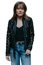 Load image into Gallery viewer, Cropped Daisy Fringe Jacket