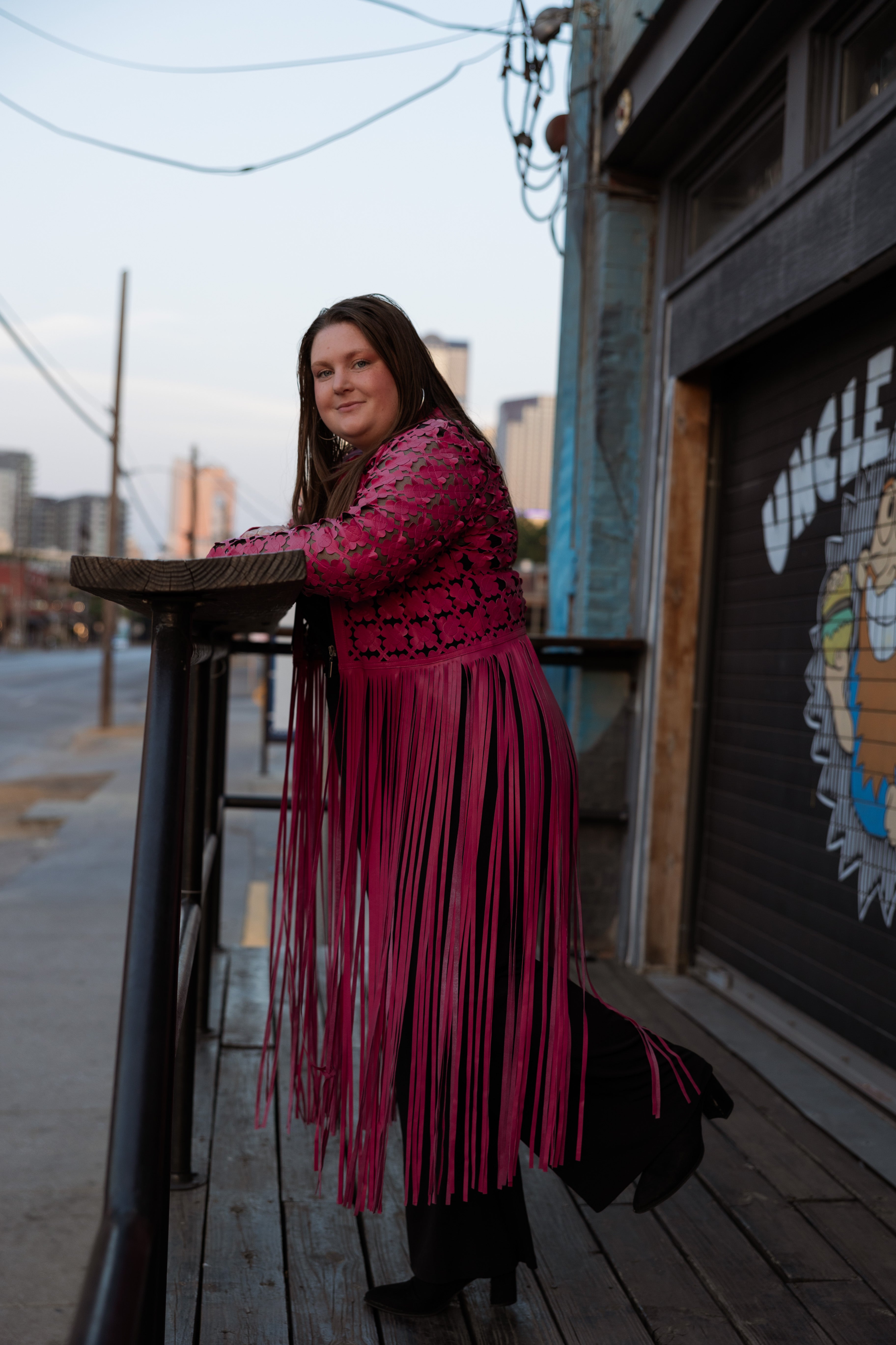 The Daisy Whip fringe long sleeve