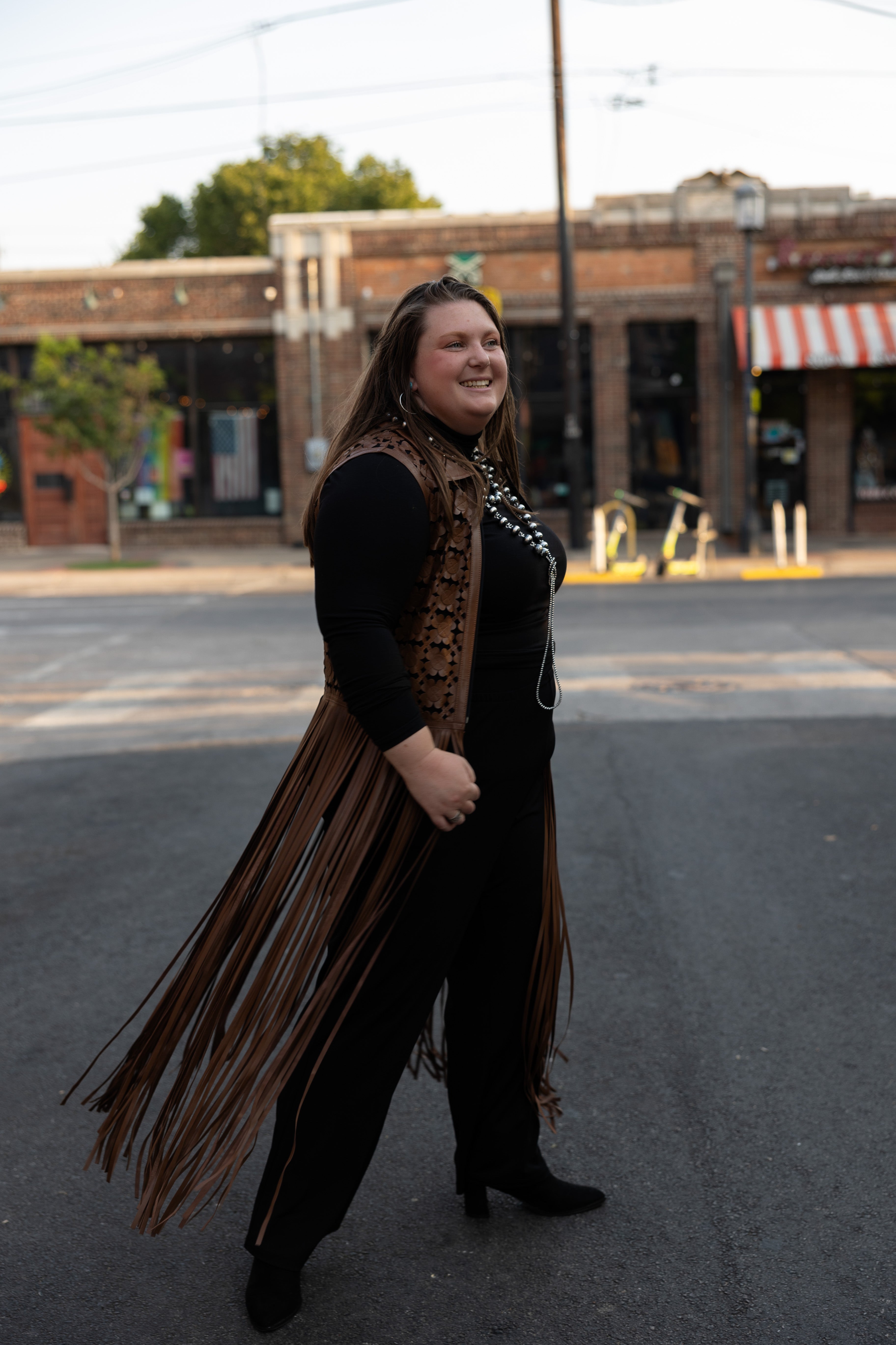 The Daisy Whip fringe Vest