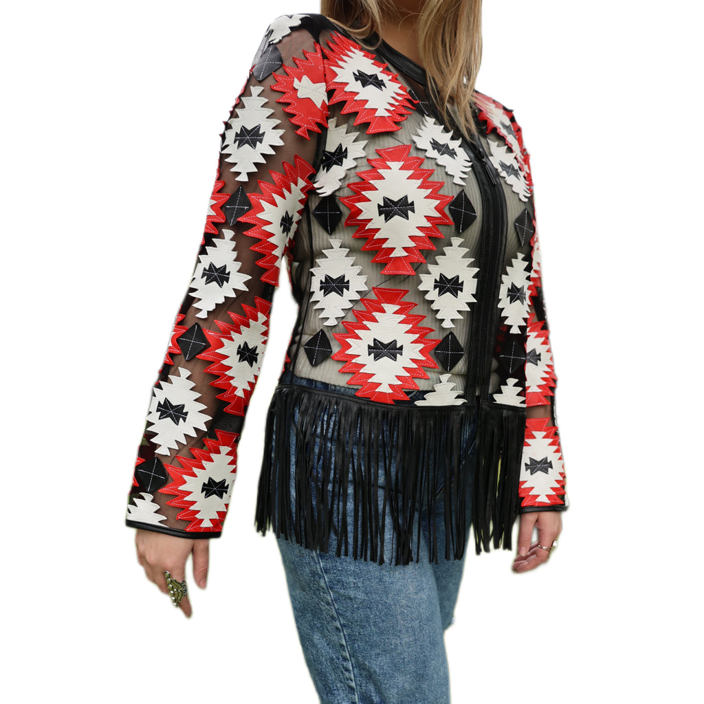 Aztec Fringe Jacket