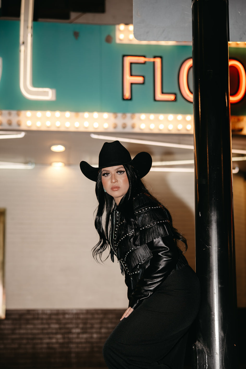 Dolce vita short stud and fringe trim jacket