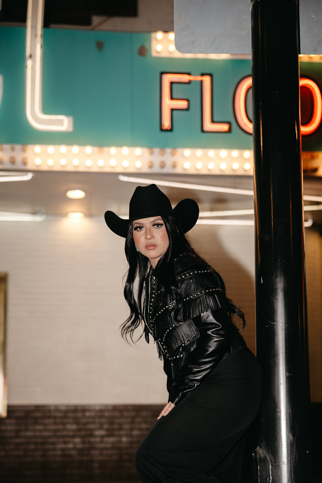 Dolce vita short stud and fringe trim jacket