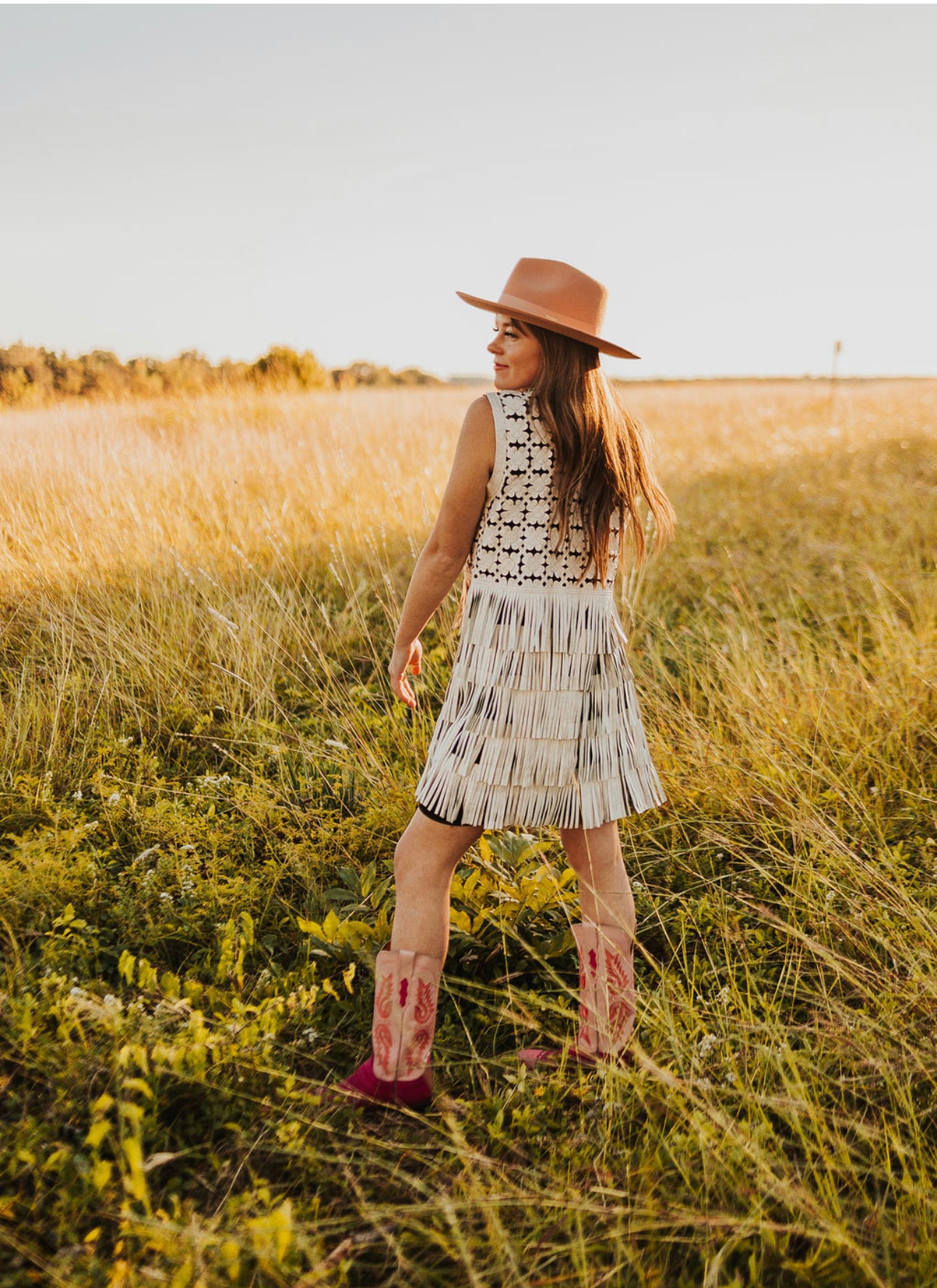 Daisy Fringe Vest
