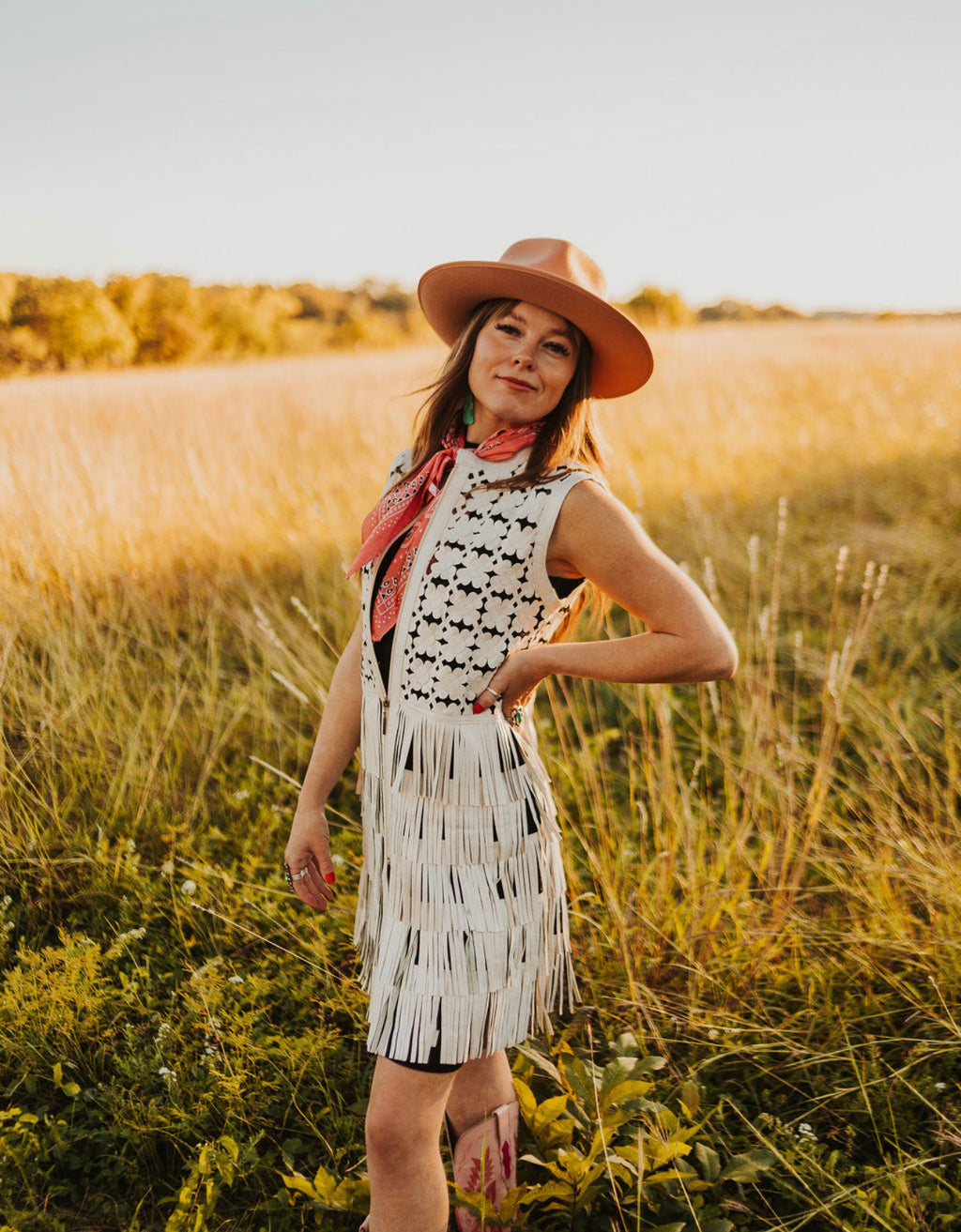Daisy Fringe Vest