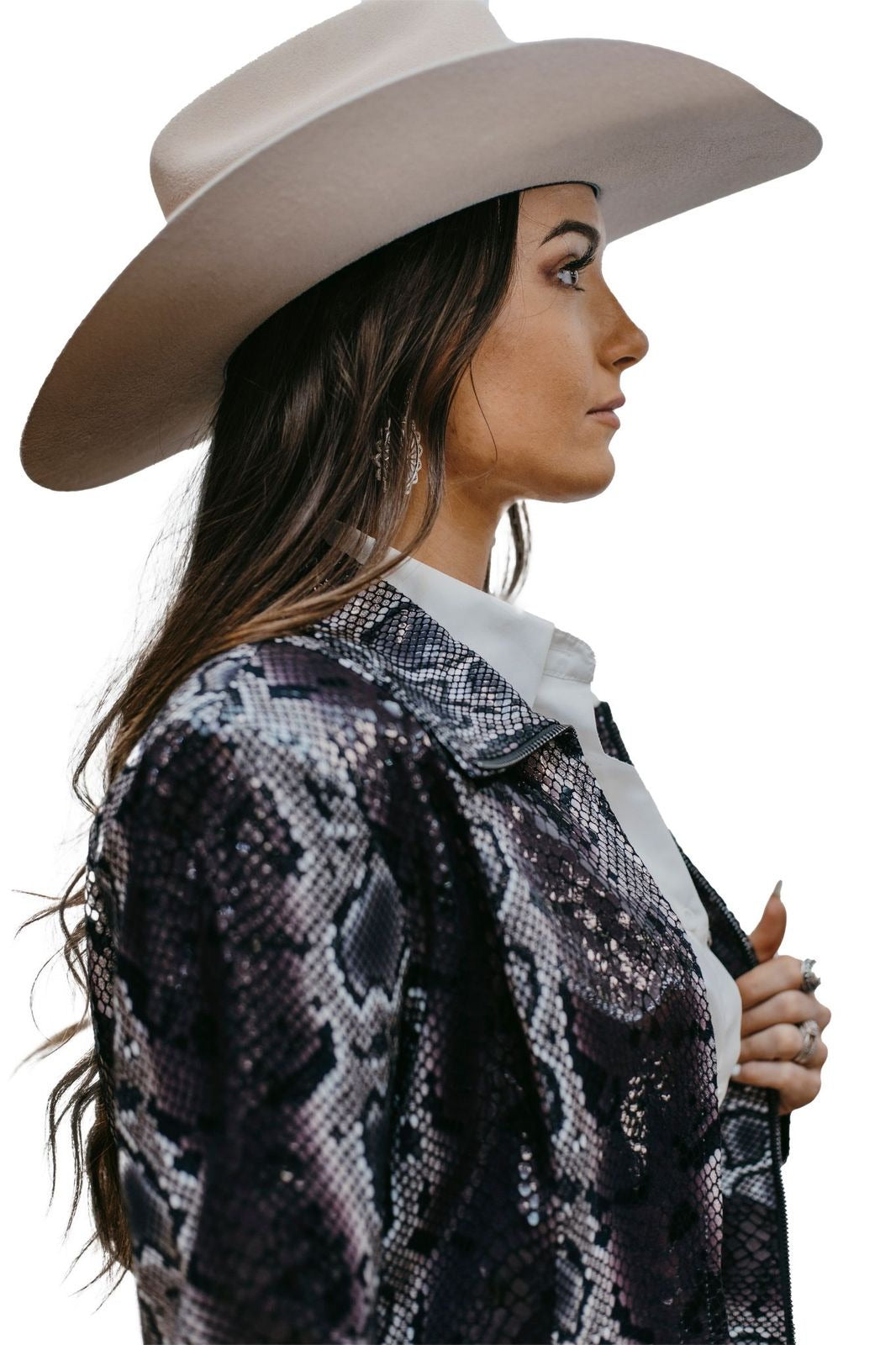 Stevie Snakeskin Jacket