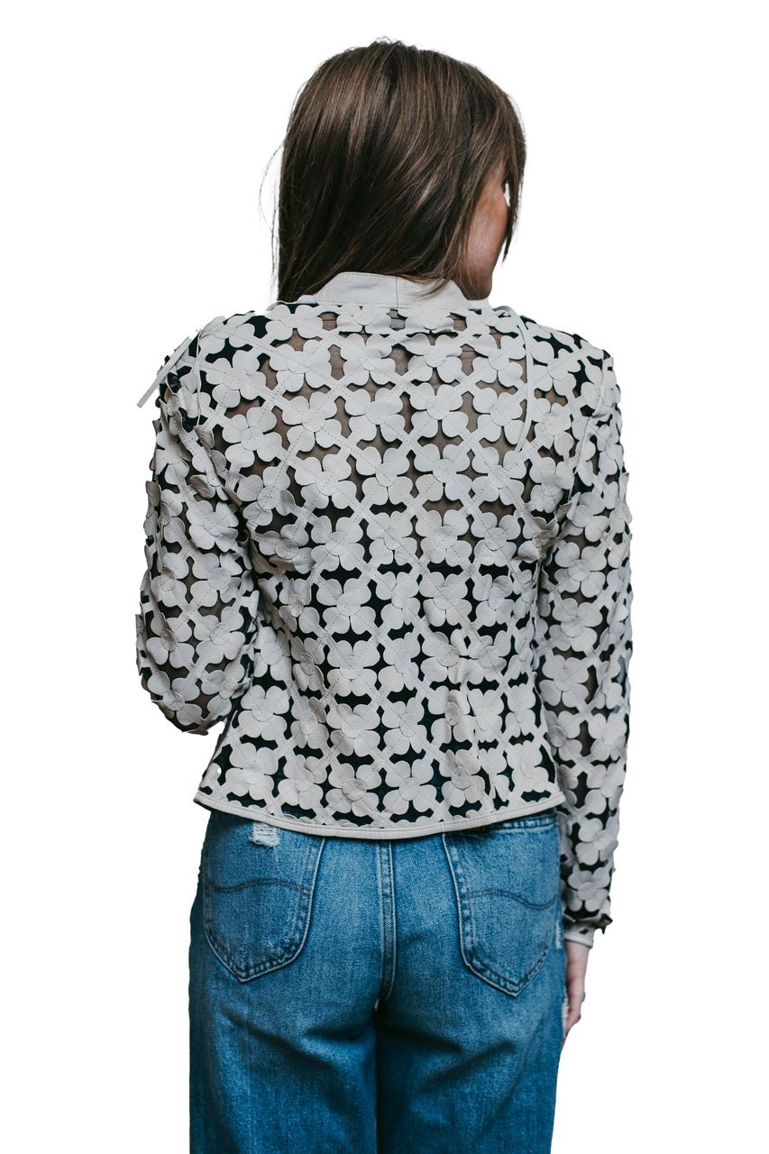 Cropped Daisy Fringe Jacket